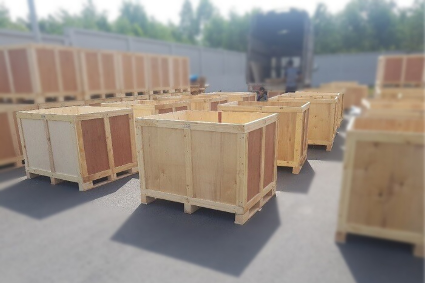 pallet Thùng gỗ
